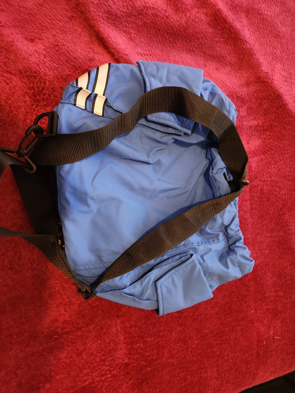 Canada Goose Light Blue Nylon Backpack with Red Logo Patch - Picture 4 of 13